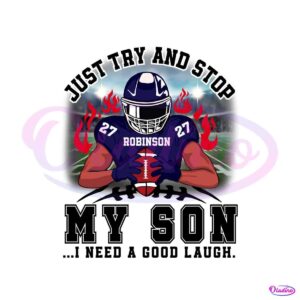 robinson-just-try-and-stop-football-player-svg-digital-file