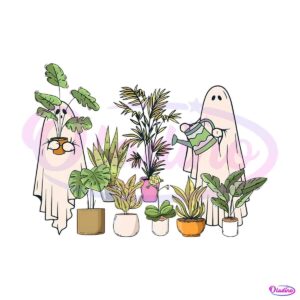 funny-ghost-plant-halloween-plant-lover-png-download