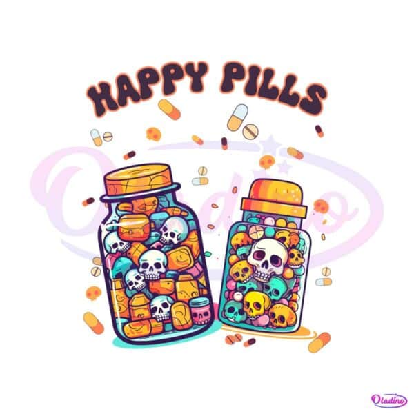 happy-pills-medicine-cute-skulls-svg-cutting-digital-file