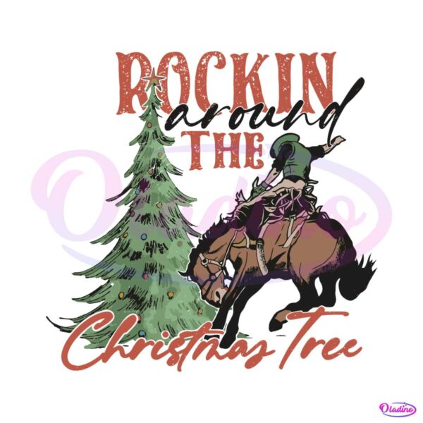 rodeo-cowboy-rockin-around-the-christmas-tree-svg-file