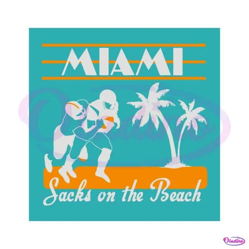 sacks-on-the-beach-miami-football-player-svg-digital-file