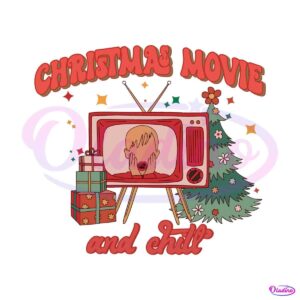 funny-retro-christmas-movie-and-chill-svg-digital-cricut-file