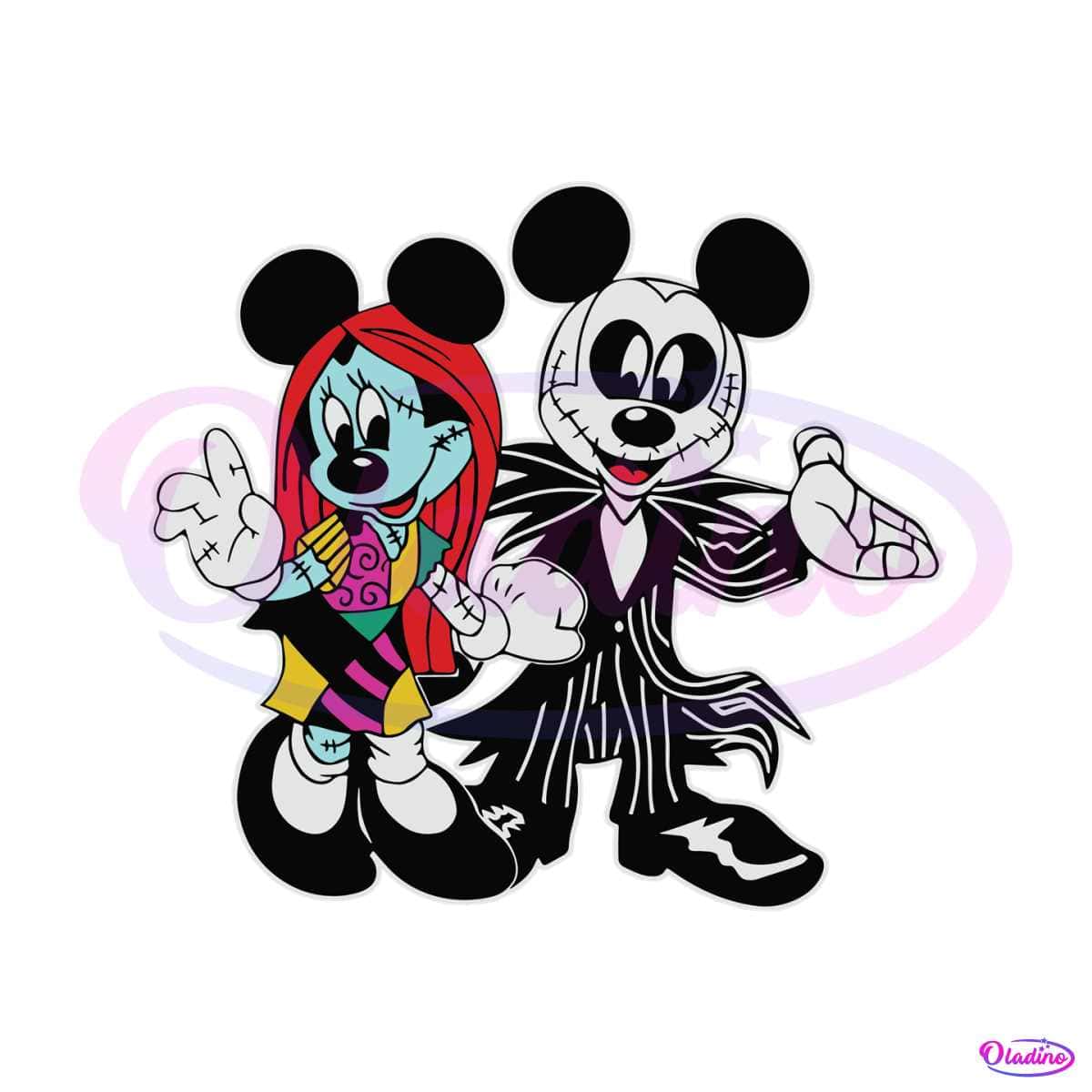 Disney Mickey Scary SVG, Disney Mickey Skull SVG, Mickey Mouse SVG