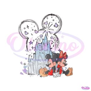 cinderella-castle-mickey-and-minnie-png-sublimation