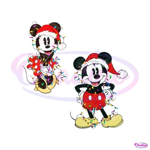 disney-couples-mickey-and-minnie-mouse-christmas-lights-png