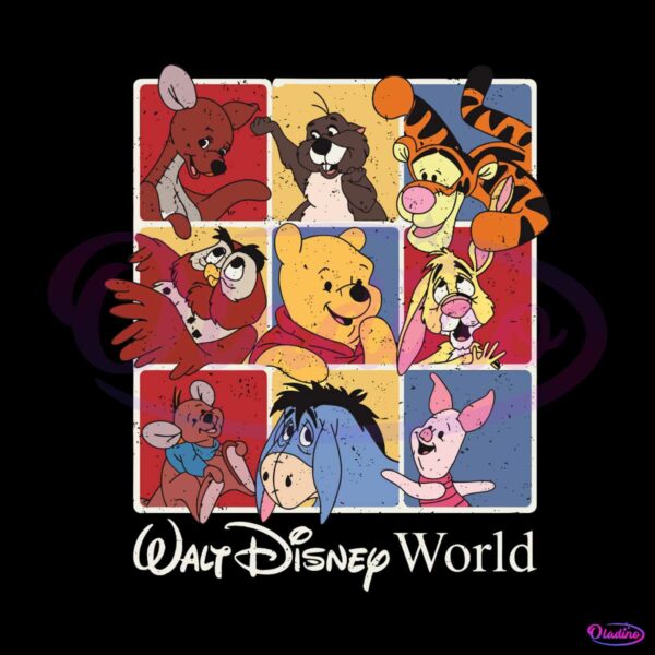 Walt Disney World Disney Pooh Bear and Friend SVG Download