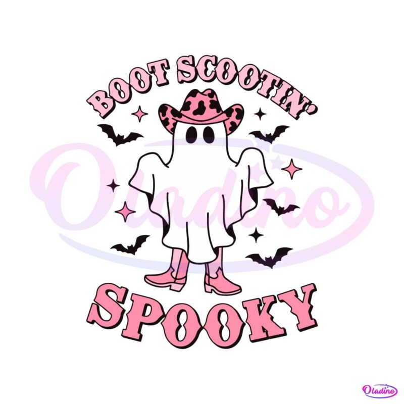 retro-boot-scoot-spooky-cowgirl-ghost-svg-digital-cricut-file