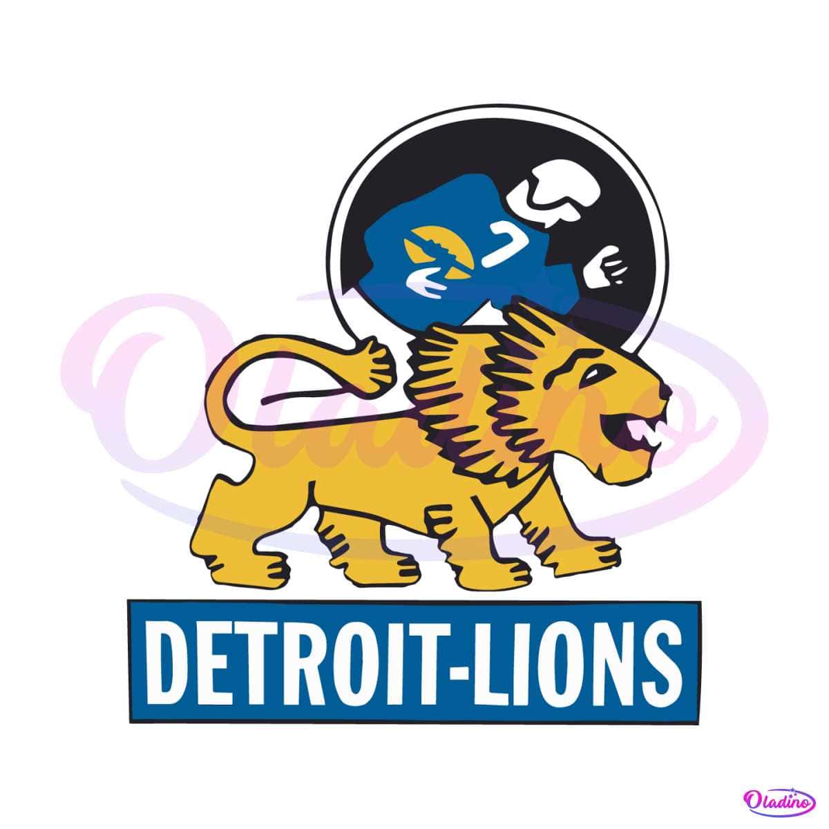 Picture  Detroit lions, Vintage football, Lions