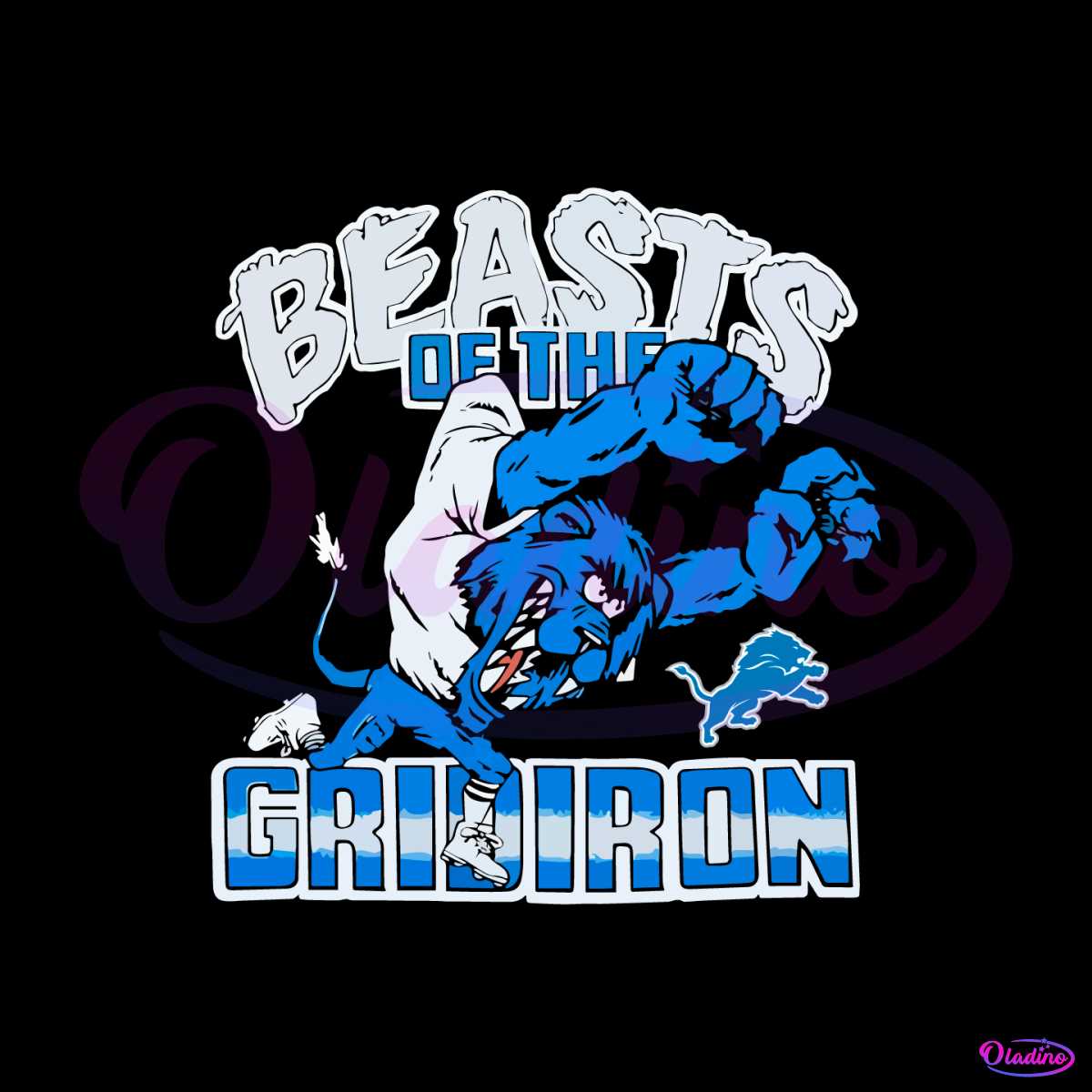 Detroit Lions SVG Layered Logo SVG File -  - 0.99 Cent SVG Files  - Life Time Access