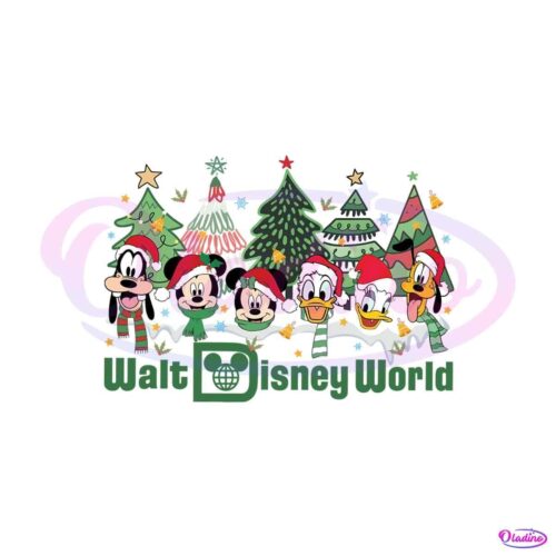 vintage-walt-disney-world-christmas-tree-png-download