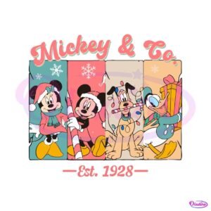 vintage-mickey-and-co-1928-christmas-svg-download