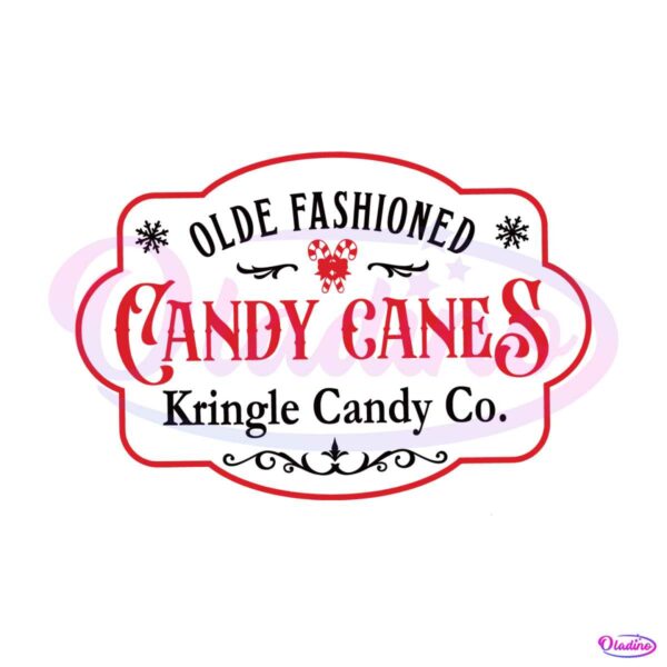 retro-olde-fashioned-candy-cane-kringle-candy-co-svg-file