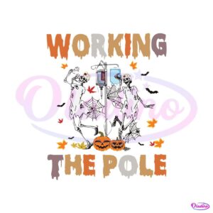 working-the-pole-halloween-spooky-nurse-svg-digital-file