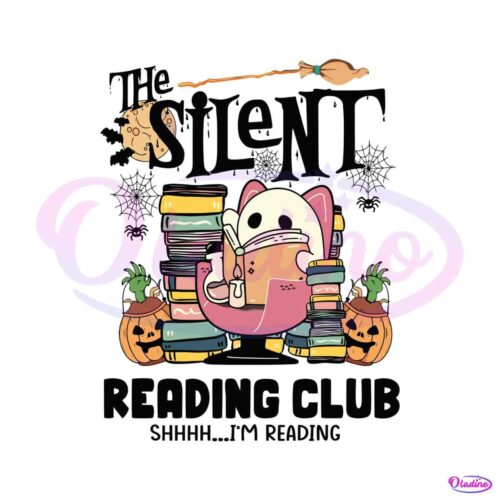 funny-ghost-the-silent-reading-club-svg-graphic-design-file