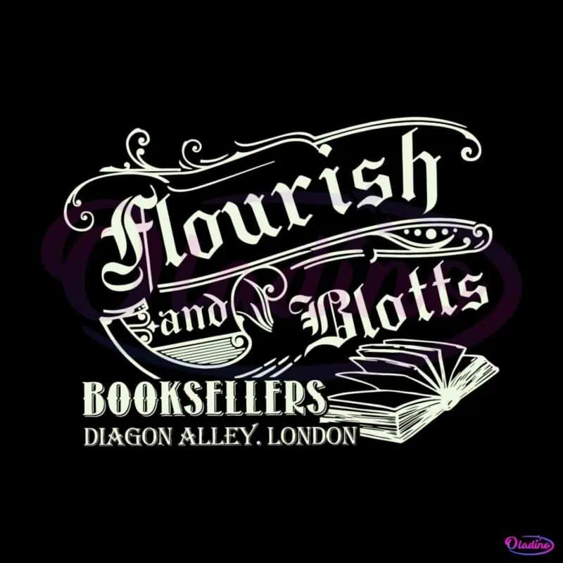 flourish-and-blotts-dragon-alley-london-svg-digital-file