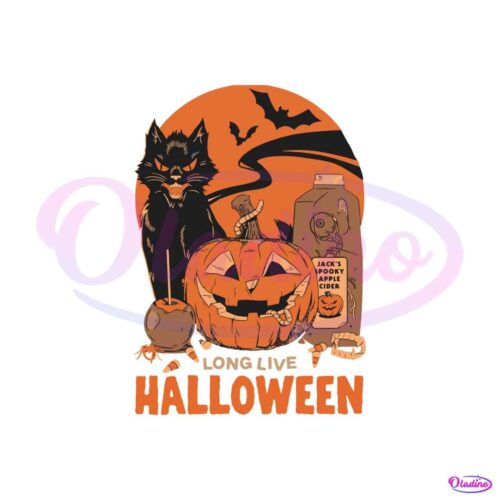 vintage-long-live-halloween-black-cat-svg-graphic-design-file