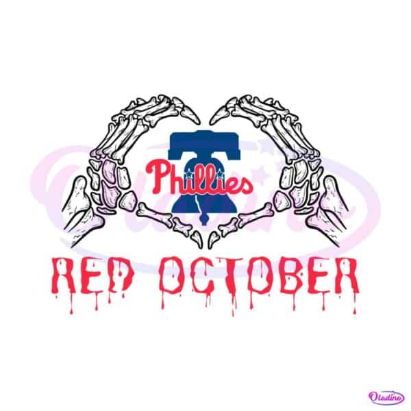 Take October Phillies SVG, Philadelphia Phillies Red October