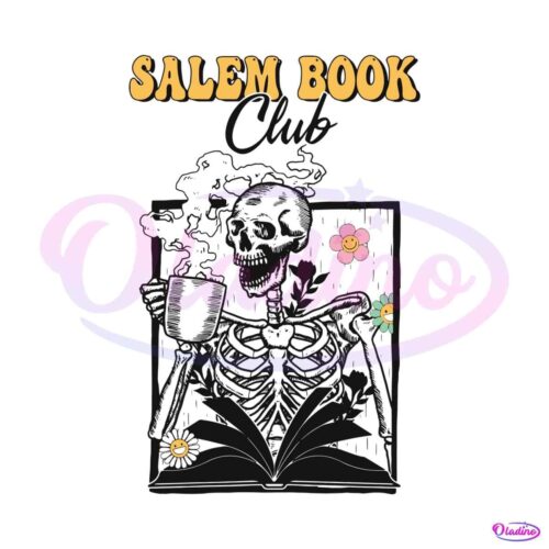 floral-skeleton-salem-book-club-svg-graphic-design-file