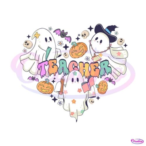 groovy-cute-ghost-teacher-png-sublimation-download