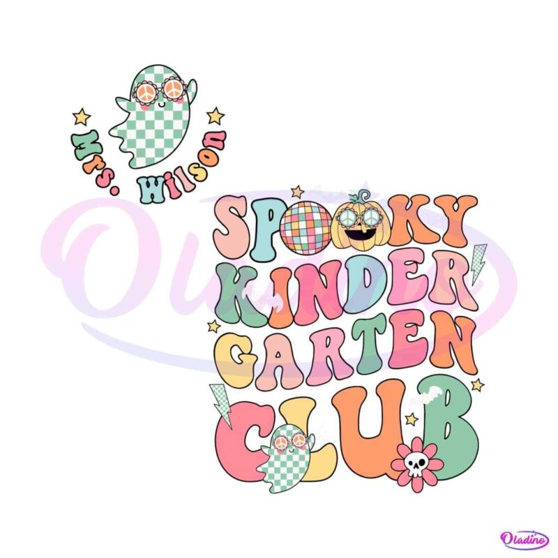 cute-groovy-spooky-kinder-garten-club-svg-cutting-file