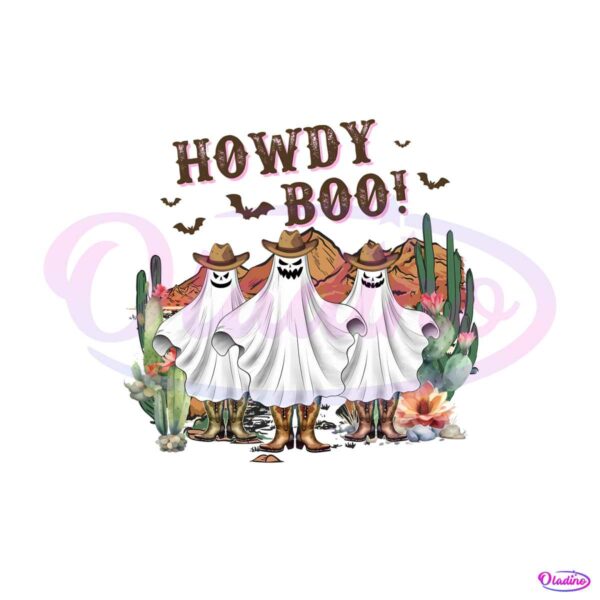 western-halloween-howdy-boo-png-sublimation-download