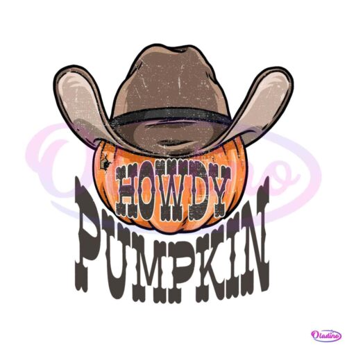 howdy-pumpkin-western-fall-cowboy-vibe-png-download