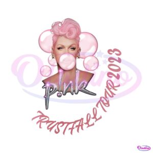 trustfall-tour-2023-pink-singer-bubble-gum-png-download