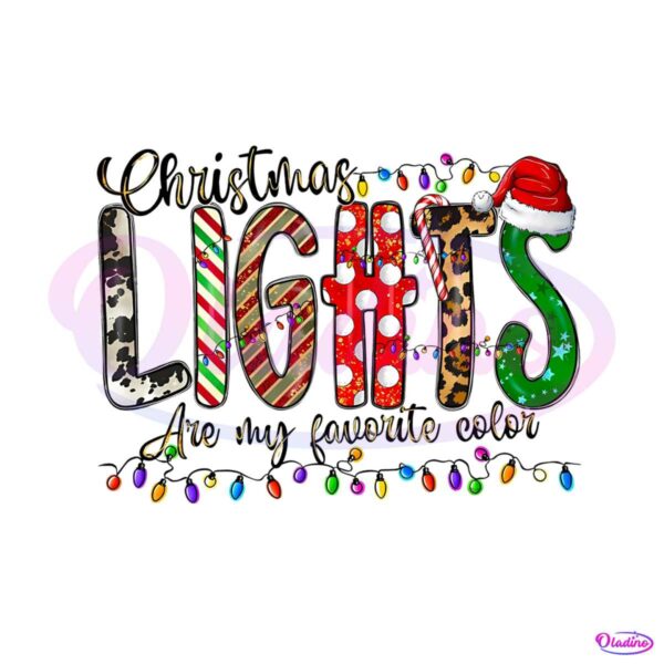 retro-chrsitmas-light-are-my-favorite-color-png-download