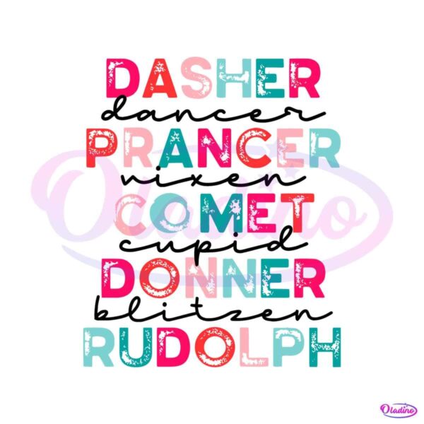 dasher-dancer-prancer-vixen-comet-cupid-svg-cricut-file