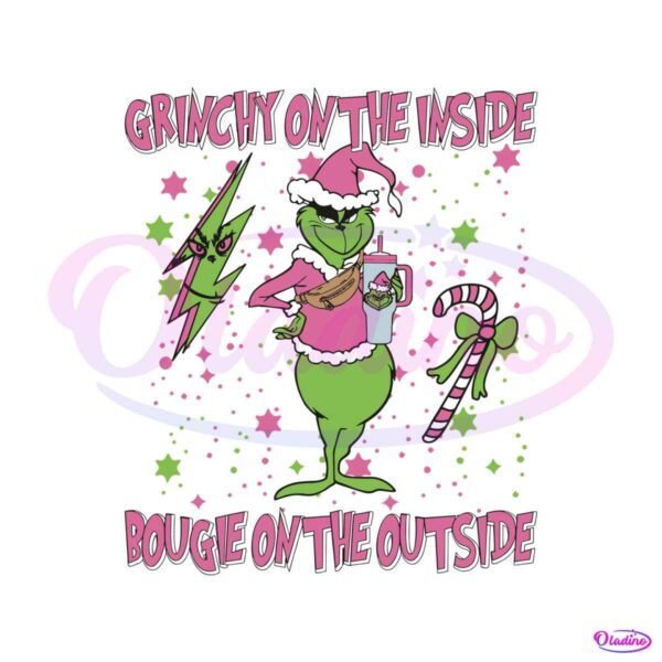 Grinchy On The Inside Bougie On The Outside SVG Download