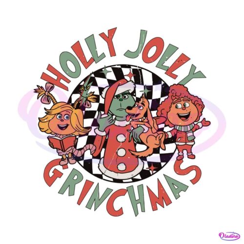 cute-holly-jolly-grinchmas-svg-graphic-design-file