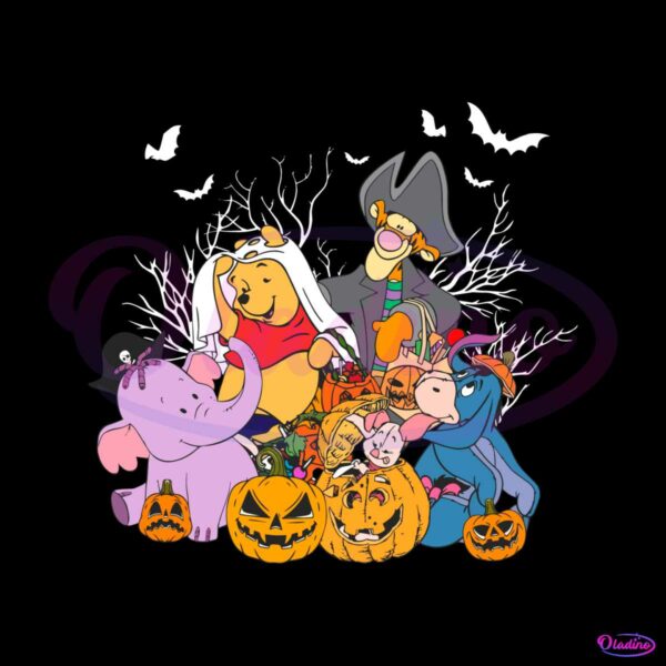 retro-halloween-bear-and-friends-masquerade-svg-cricut-file