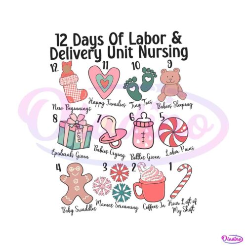 12-days-of-labor-and-delivery-nurse-christmas-svg-download