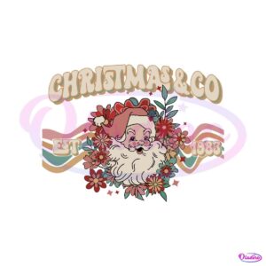 retro-christmas-and-co-floral-santa-claus-svg-design-file