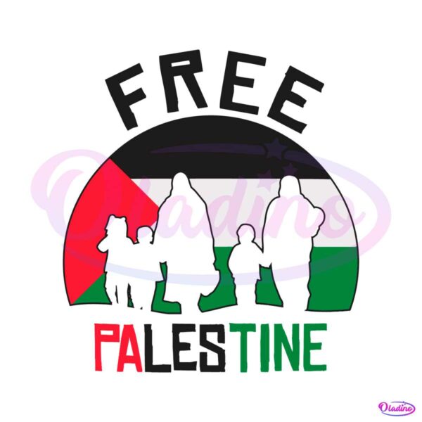 free-palestine-flag-stand-with-palestine-family-svg-cricut-file