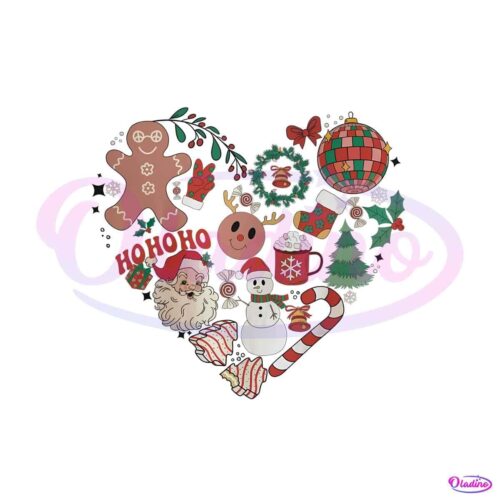 retro-christmas-wreath-heart-rudolph-santa-claus-png-file