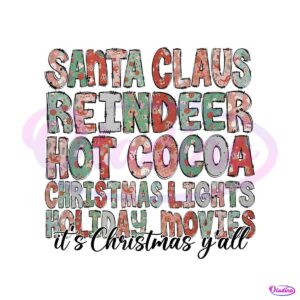 retro-christmas-gift-wrap-its-chsristmas-y-all-png-download