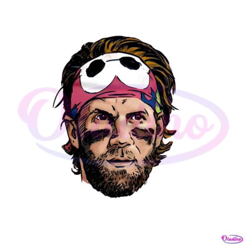 vintage-mlb-player-bryce-harper-headband-png-download