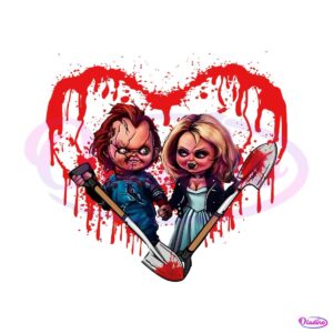 chucky-and-tiffany-true-love-halloween-couple-png-download