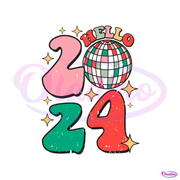 hello-2024-retro-merry-christmas-and-happy-new-year-svg