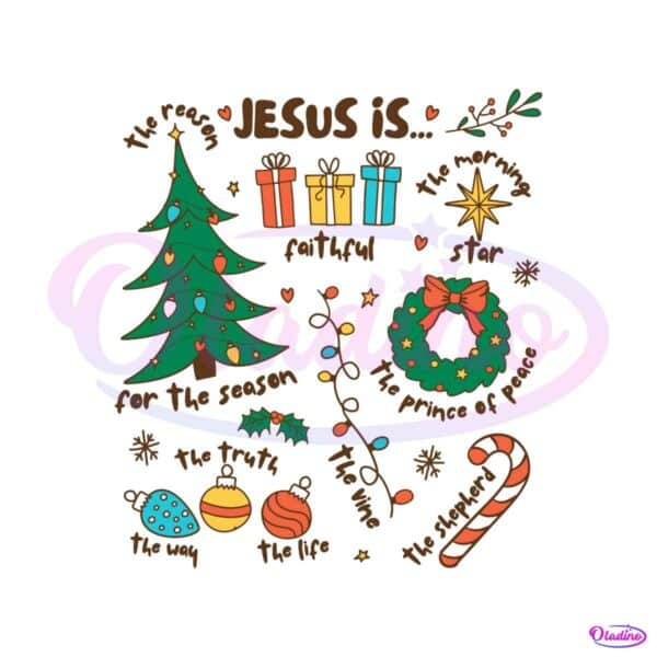 retro-religious-christmas-jesus-is-the-reason-svg-download