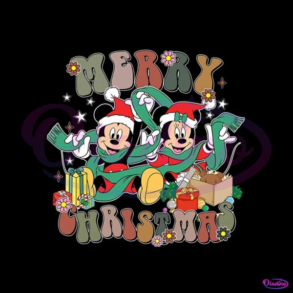 vintage-floral-mickey-and-minnie-merry-christmas-svg-file