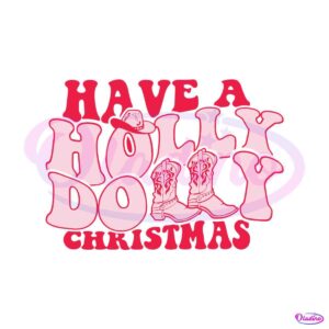 retro-have-a-holly-dolly-christmas-svg-cutting-digital-file