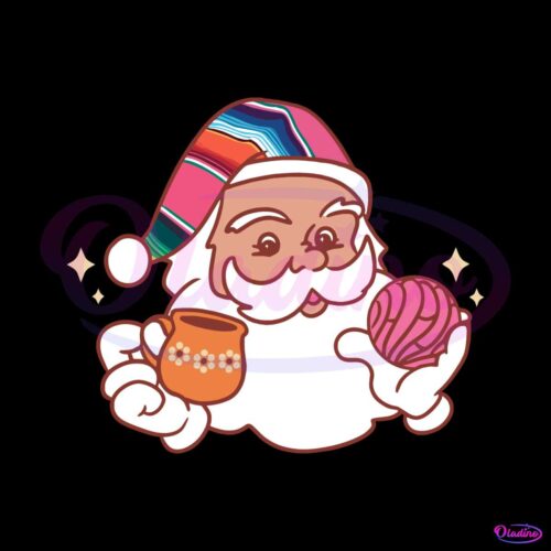 mexican-christmas-santa-claus-holding-cafecito-svg-file