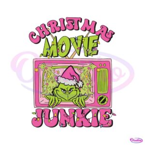 retro-christmas-movie-junkie-svg-graphic-design-file