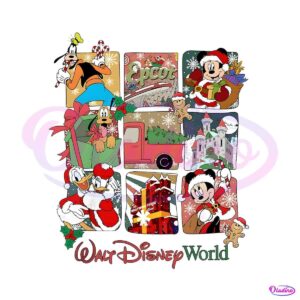 vintage-walt-disney-world-christmas-mickey-and-friend-png