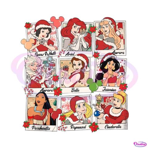 retro-disney-princess-christmas-santa-hat-png-download