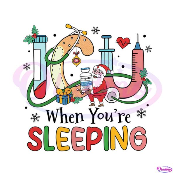 icu-nurse-santa-claus-when-you-are-sleeping-png-file