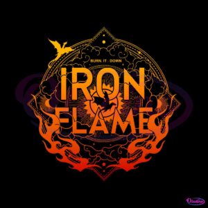 iron-flame-fourth-wing-rebecca-yarros-svg-graphic-file