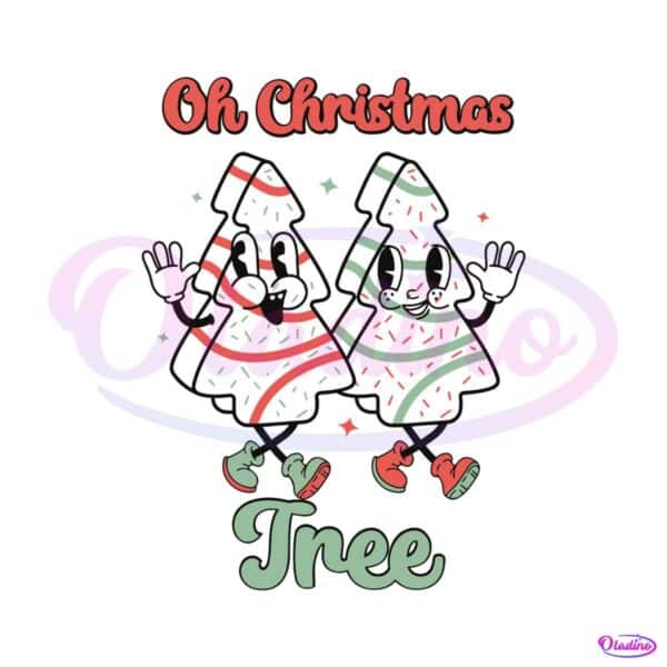 retro-oh-christmas-tree-cake-svg-graphic-design-file
